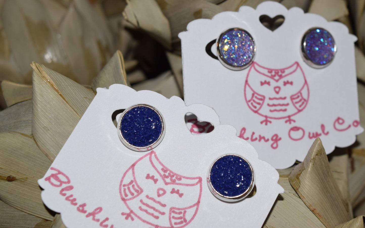 Round Druzy Earring