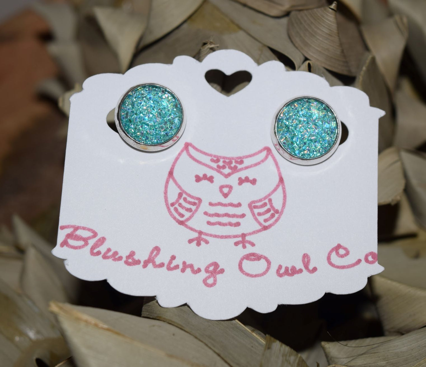 Round Druzy Earring